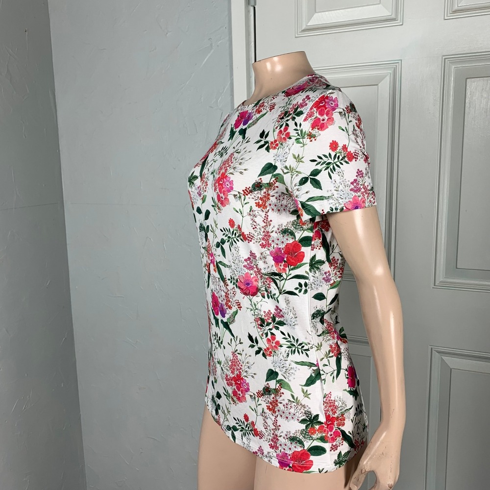 NEW Ted Baker London Women's 3 6 8 Shirt Top Crew neck Career Floral Clari BB2 - Picture 2 of 9